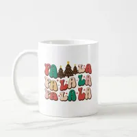 Fa la la la Retro Groovy Christmas Holidays Coffee Mug