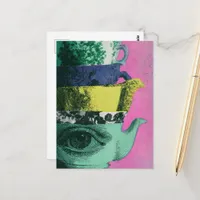 The Retro Teakettle Stack Postcard