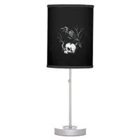 Crow F-Caw-F Funny Bird Saying Humor Meme Desin Table Lamp