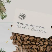 Elegant Snowflake Holiday Gift Tag