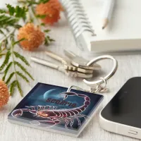 Scorpio astrology sign keychain