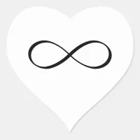 Infinity Symbol Heart Sticker