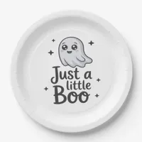 Just Little Boo Funny Design Paper Plates
