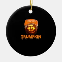 Trumpkin Make Halloween Great Again Sloth Ceramic Ornament