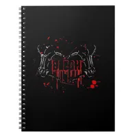 Blegh Breakdown Skeleton Heart Hands Emo Screamo Notebook