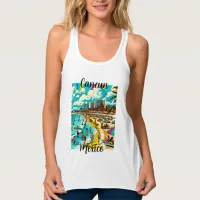 Cancun, Mexico with a Pop Art Vibe Tank Top