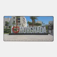 I love Hurghada Egypt Vacation Souvenir Photo Desk Mat