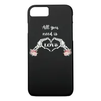 Gothic Valentines Classic - Skeleton Hands Heart  iPhone 8/7 Case
