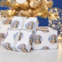 Nativity Scene Mary Joseph Jesus Pattern Christmas Wrapping Paper