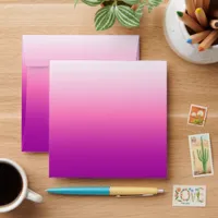 Magenta Ombre Fuchsia White Pink Stationery Envelope