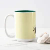 Leafy bird mug