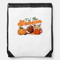 Tis The Season Football Mug Autumn Design Drawstring Bag