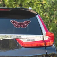 Mauve Gothic Moth Sticker