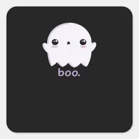 Little Boo Cute Halloween Square Sticker