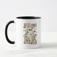 Tis The Season Retro Halloween Party Funny Trendy Mug