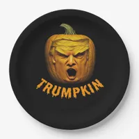 Trumpkin – Funny Donald Pumpkin Halloween Classic Paper Plates