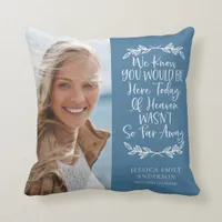 Photo Collage Memorial Throw Pillow