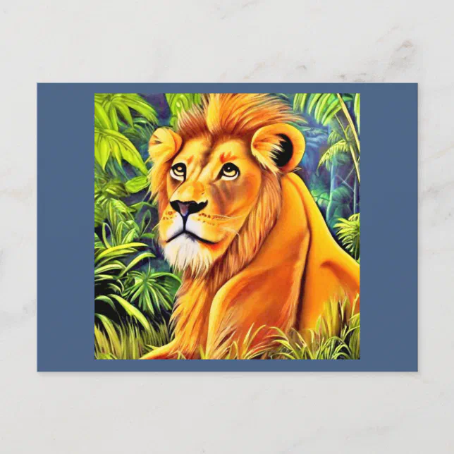 Rest Lion Postcard