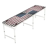 USA American Flag Patriotic Personalized Beer Pong Table