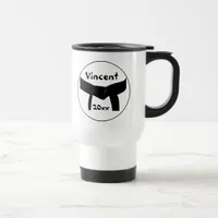 Martial Arts Basic Black Belt Travel Mug