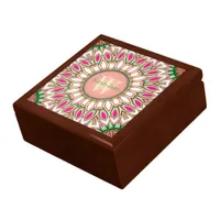 Floral Joy Monogram Custom Name Gift Box