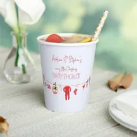 Winter Merry Little Christmas Boy Girl Baby Shower Paper Cups