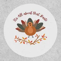 All About That Baste Sloth Classic Whimsical Style Patch