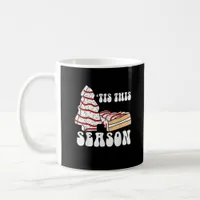 Tis The Season Christmas Tree Groovy Retro Vintage Coffee Mug