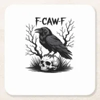 F-Caw-F Essential Vintage Cool Square Paper Coaster