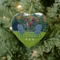 Romantic Meadow of Love Garden Table Flowers Ceramic Ornament