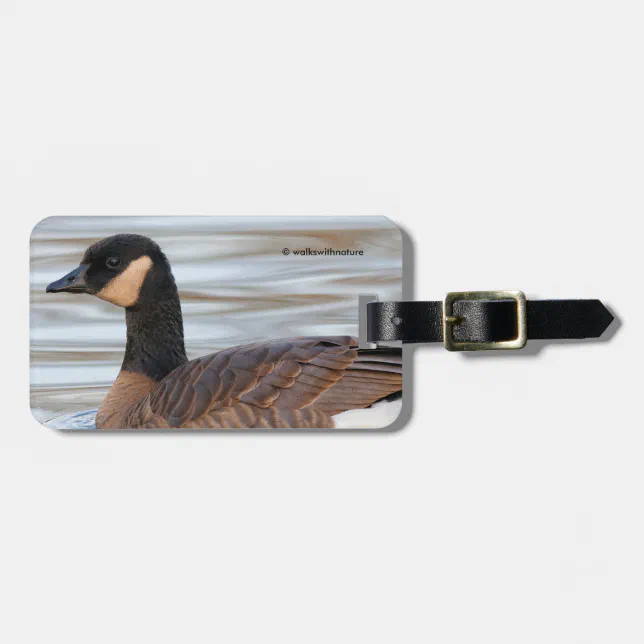 Profile of a Cackling Goose Luggage Tag