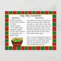 Guacamole Recipe Card