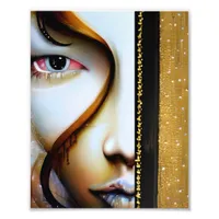 Ethereal Fantasy Art | Gold and Black Photo Print