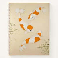 Kohaku Koi Carp Fishes Art Print Notebook