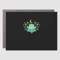 Cottagecore Goblincore Moon Flowers Forest Frog Mu Car Magnet