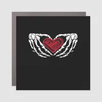 Skeleton Hands With Heart Classic Car Magnet