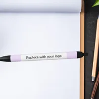 Lavender corporate business logo pen