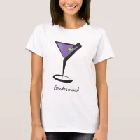 Martini bridesmaids bridal party shirts