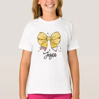 Back to School Coquette Custom Name T-Shirt