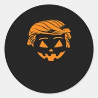 Halloween Trumpkin Costume Classic Round Sticker