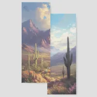American Desert with Cactus Two-sided Bookmarks