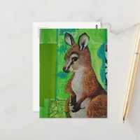 Joey Mixed Media Postcard