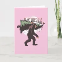 Christmas Bigfoot Holiday Card