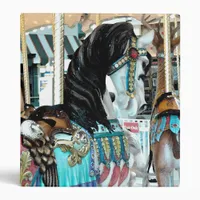 Watercolor Merry-Go-Round Horse Binder