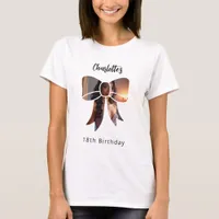 Bow photo Birthday T-Shirt