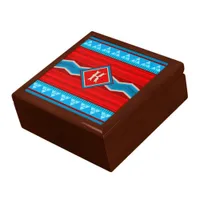 Southwest River Canyon Red Turquoise Personalized Gift Box