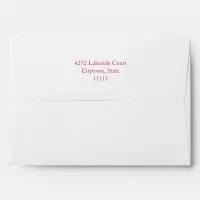 Magenta Art Deco Diamonds Return-Addressed Envelope