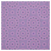 Pastel Purple Pink & Black Geometric Pattern Fabric