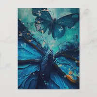 Blue Butterflies Postcard