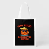 Rizzlers, Sigmas Don’t Do Costumes - Trumpkin Sigm Grocery Bag